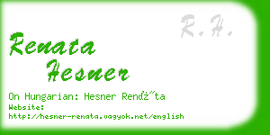 renata hesner business card